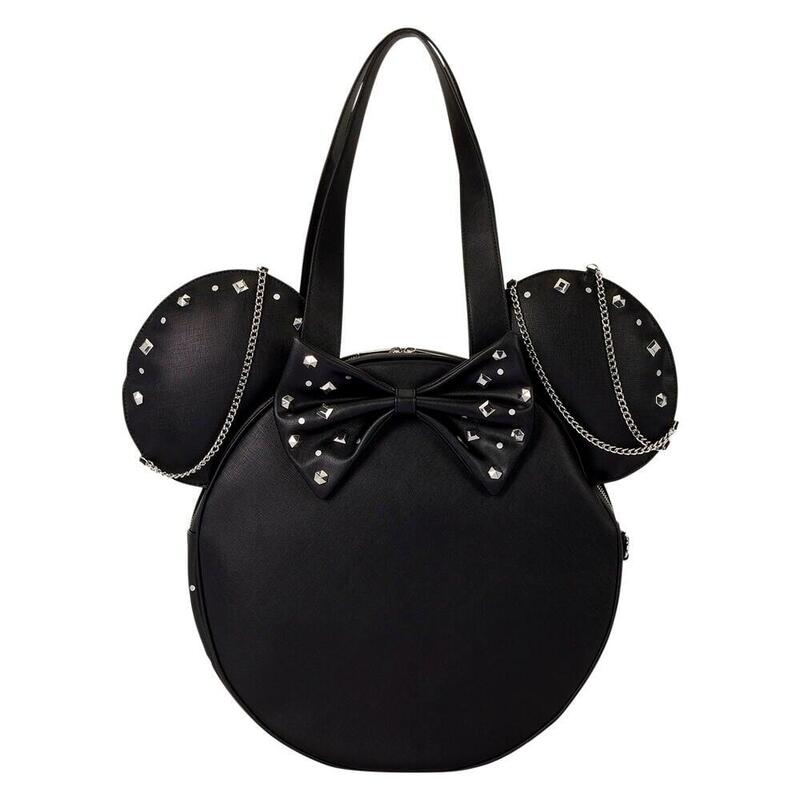 Bolso Tote Bag Studs & Chains Minnie Disney Loungefly