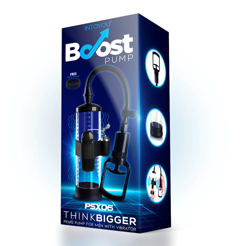 Bomba Manual Para El Pene Con Accesorio De Vibración Psx06