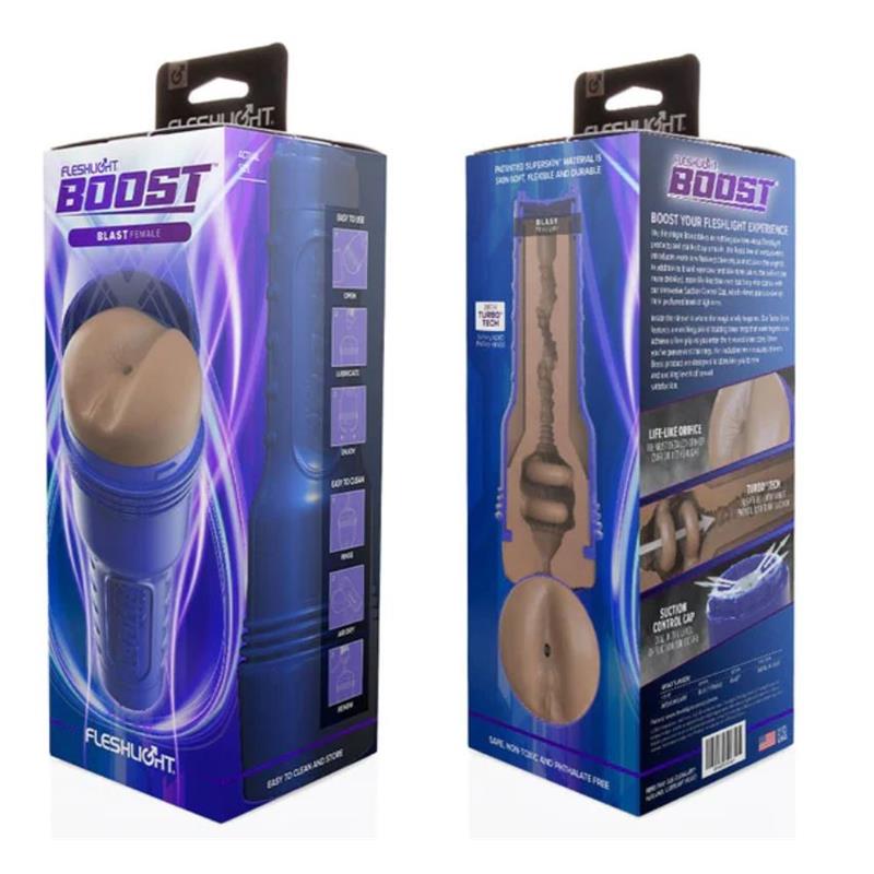 Fleshlight Boost - Masturbador Ano Blast Female Md Flesh Rp