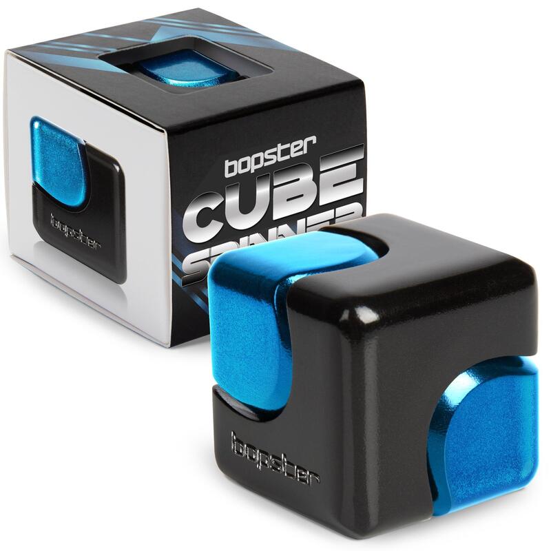 Bopster - Fidget Spinner Cube - Black & Blue