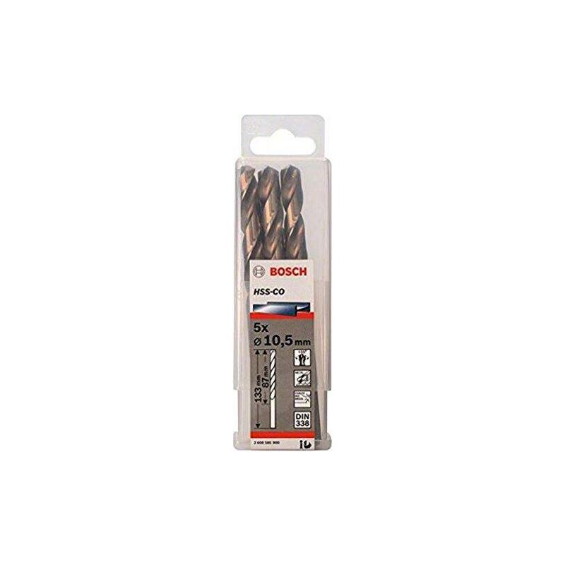 Bosch Broca De Metal Hss-Co, Din 338, Ø 10,5mm 2608585900