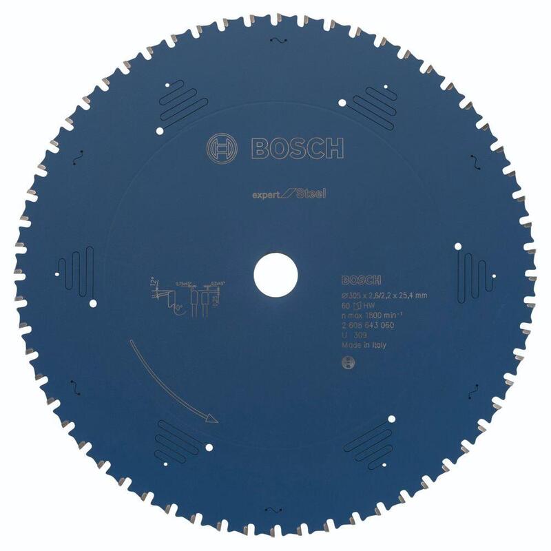 Bosch Hoja De Sierra Circular Expert Para Acero, 305mm 2608643060