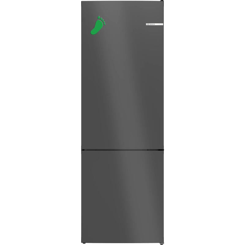 Bosch Home Kgn49ocaf Series 4, Colección De Acero Inoxidable De Combinación De Enfriamiento/Congelador (Oscuro), Colección Verde Kgn49ocaf