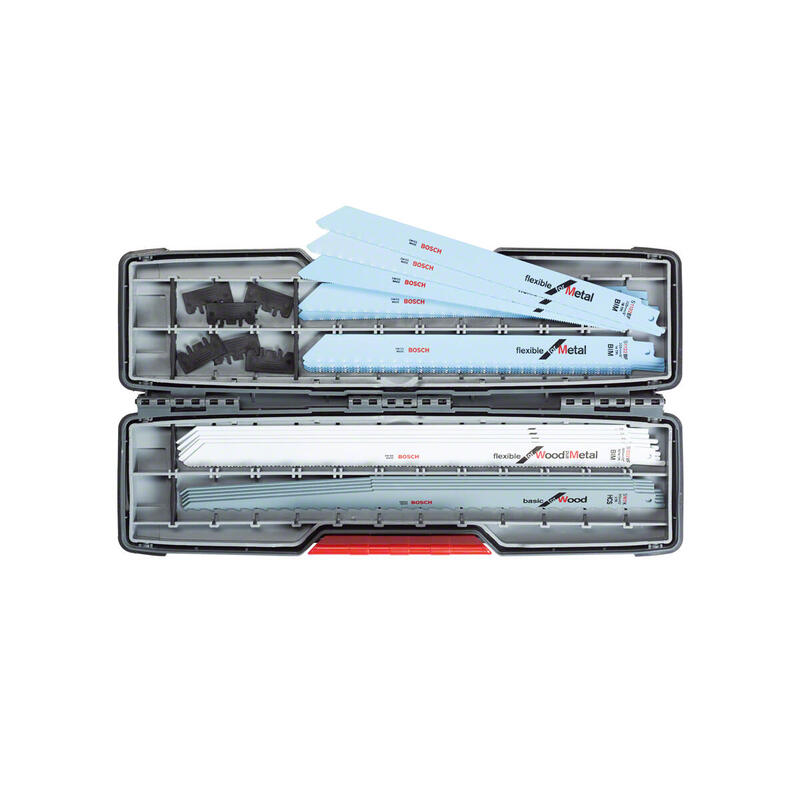 Bosch Juego De Hojas De Sierra De Sable, Toughbox, Todo En Uno, 20 Piezas 2607010996