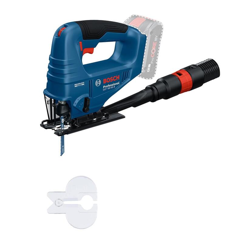 Bosch Powertools Batería Sierra De Calar Gst 18v-95 B Professional, 18volt (Azul Negro, Li-Ion Batería Gba18v 4,0ah, En Maletín) 06015b7002
