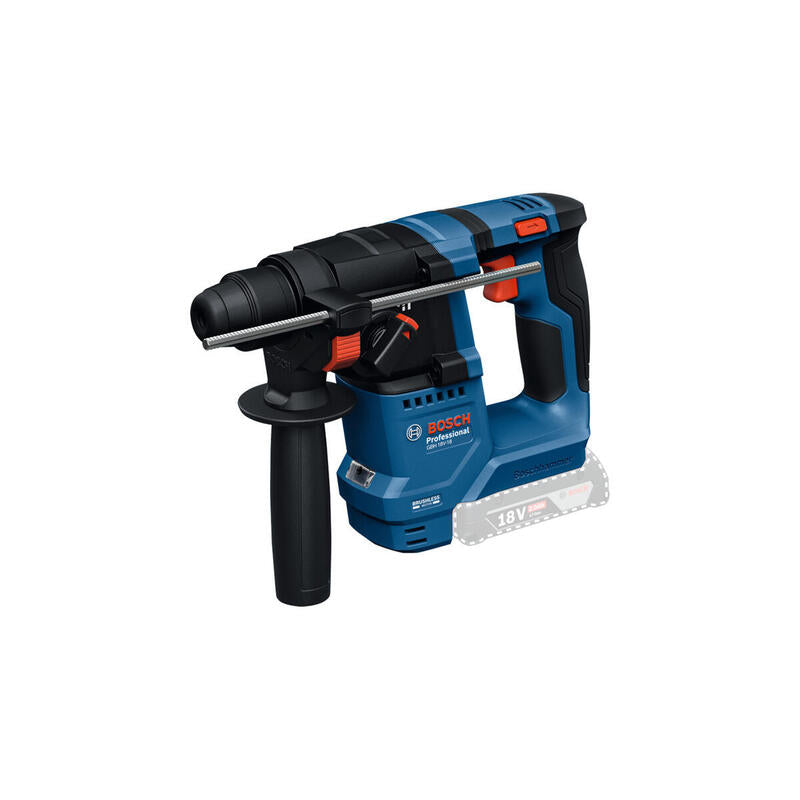 Taladro  Bosch Professional  Percutor Inalámbrico Gbh 18v-18 Professional Solo, 18 Voltios Azul/Negro, Sin Batería Ni Cargador 0611927000