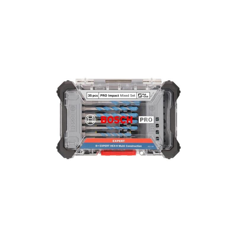 Bosch Professional Pro Impact Juego De Puntas Mixtas, 35 Piezas, Juego De Brocas Y Puntas, Puntas De Atornillar Y Taladro Multiconstrucción 2608522518