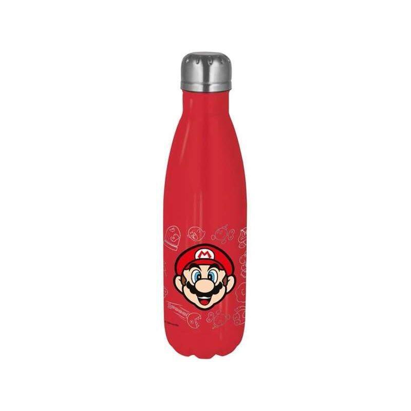 Botella Acero Ino. 780ml. Super Mario