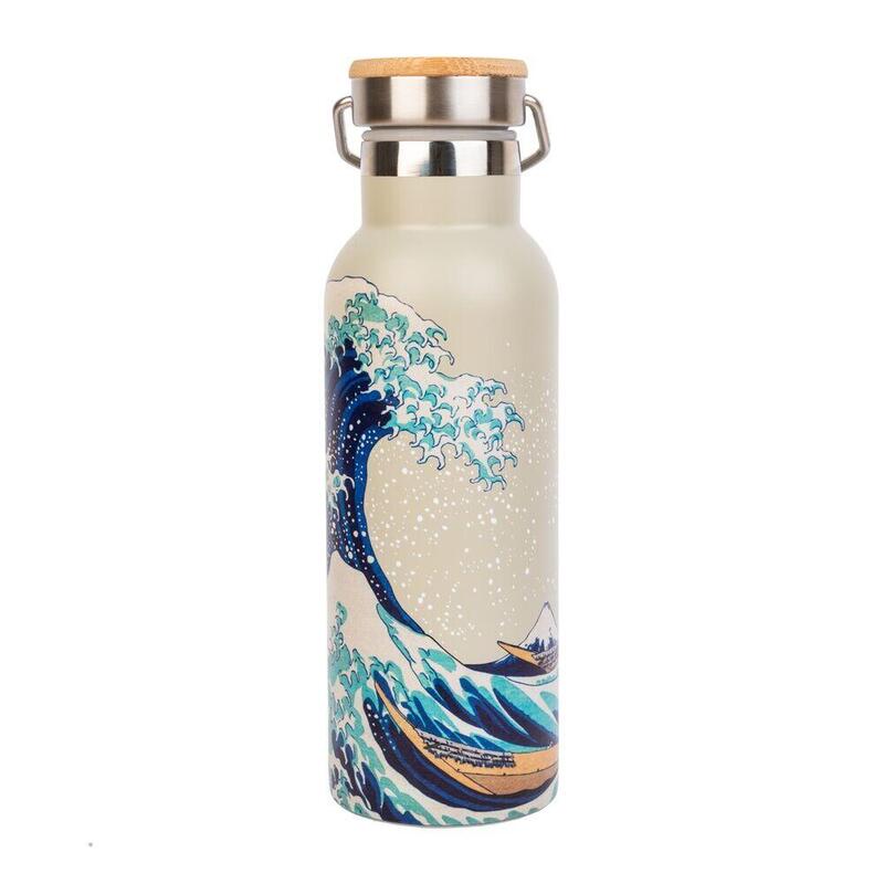 Botella Acero Inoxidable La Gran Ola De Kanagawa Hokusai 500ml