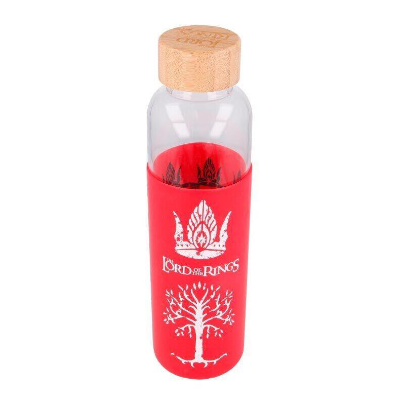 Botella Cristal El Seor De Los Anillos Funda Silicona 585ml