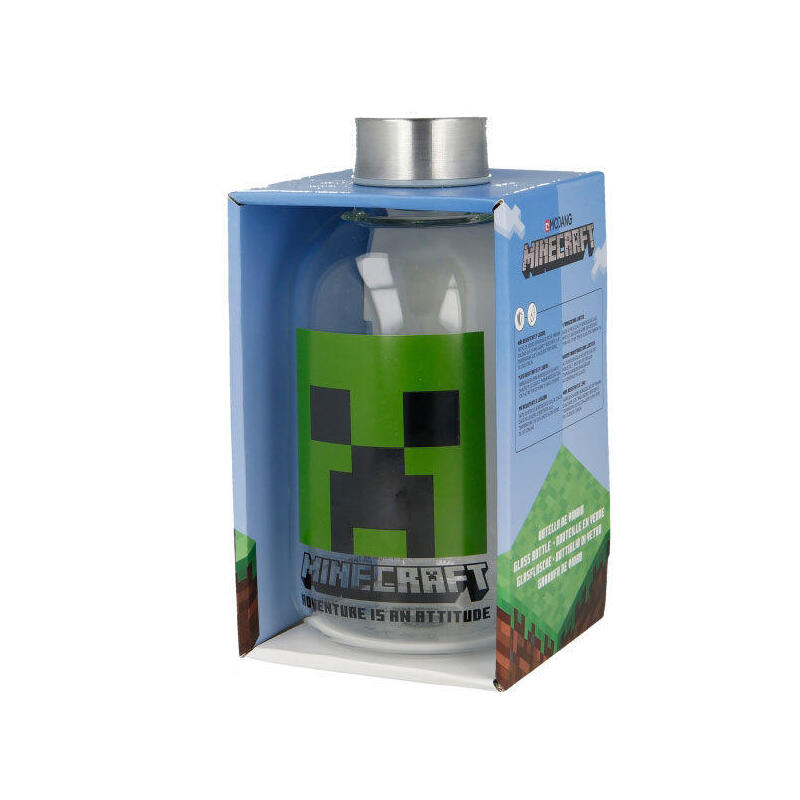Botella Cristal Minecraft 620ml