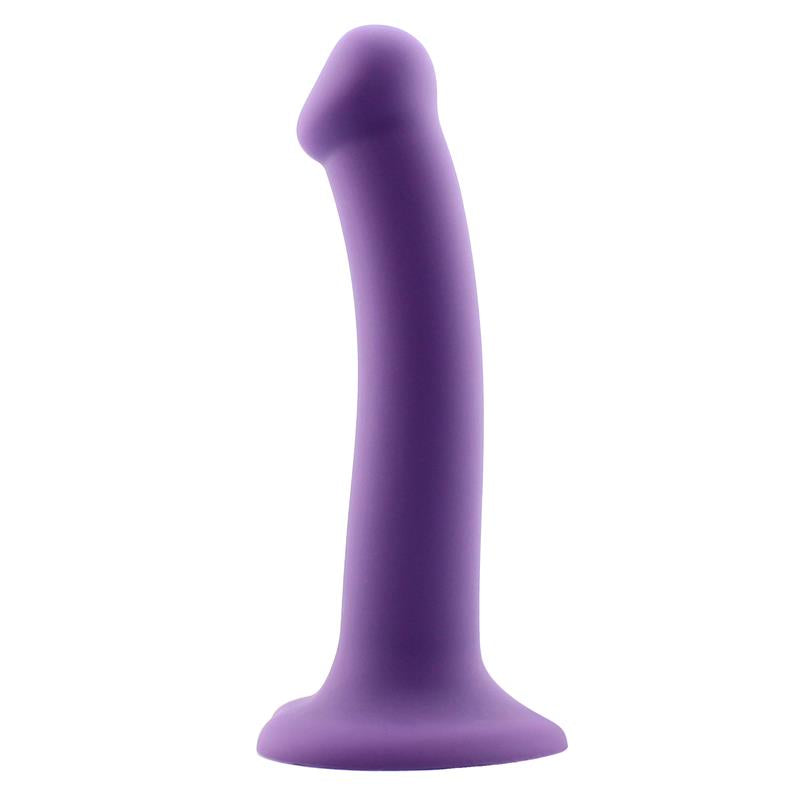 Dildo Bouncy Silicona Líquida Hiper Flexible 6.5 - 16.5 Cm Talla S Púrpura
