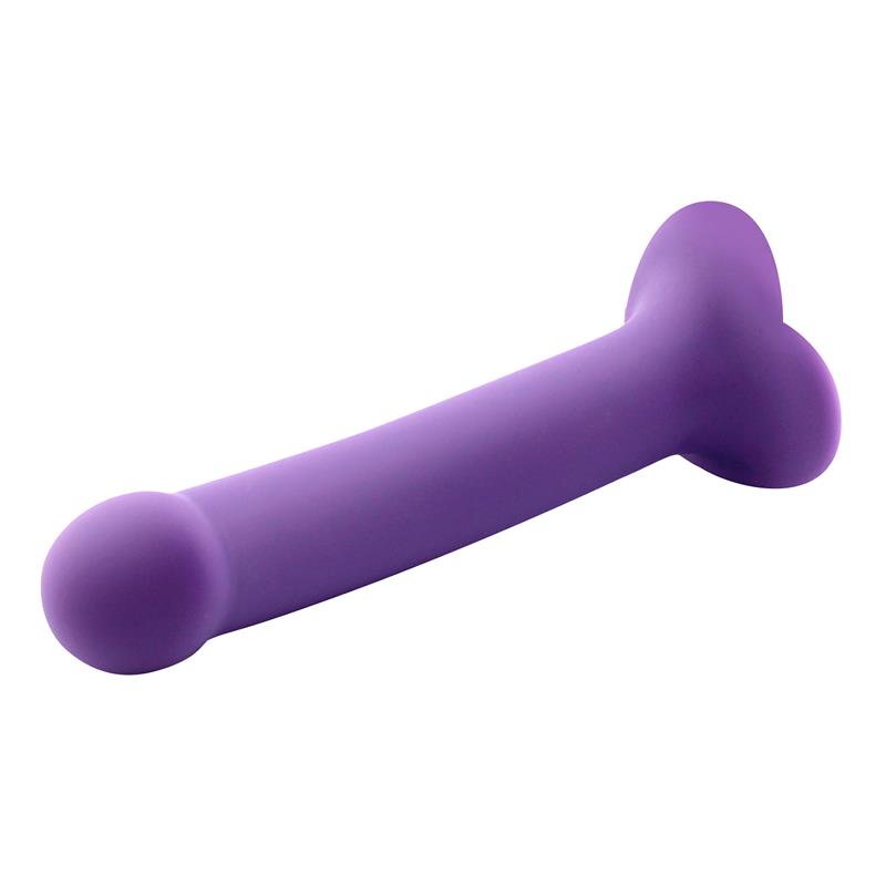 Dildo Bouncy Silicone Flexible Hiper Flexible 7.5 - 19 Cm Talla L Púrpura