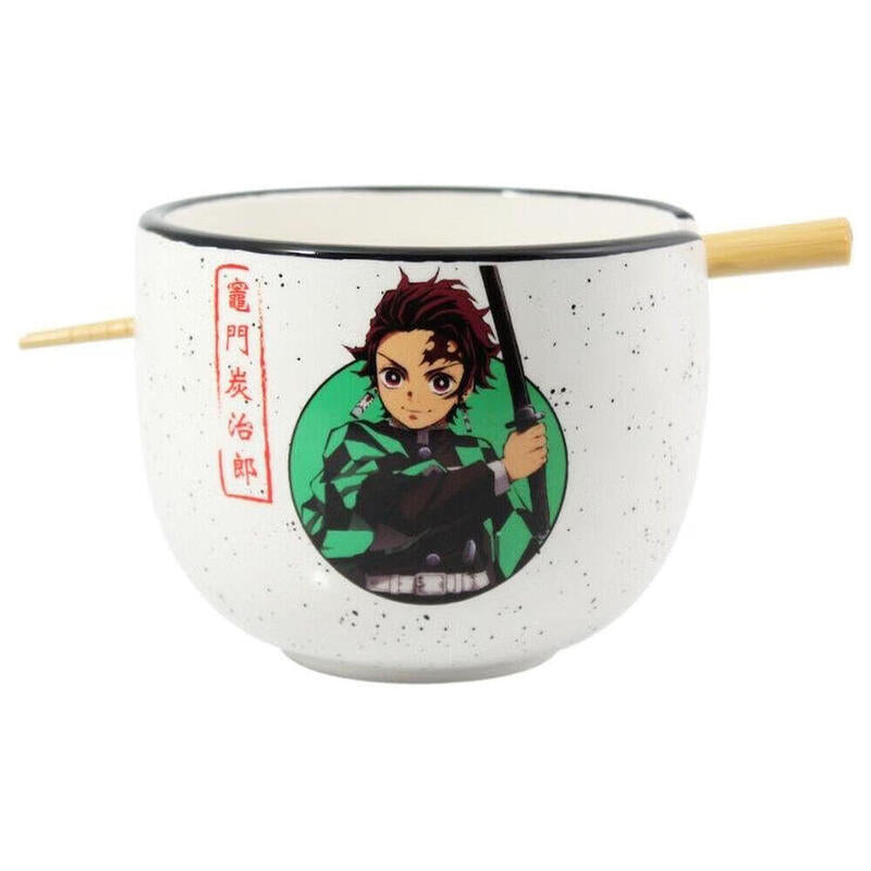 Bowl Ramen + Palillos Demon Slayer Kimetsu No Yaiba 470ml