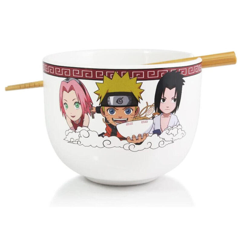 Bowl Ramen + Palillos Naruto Shippuden 470ml