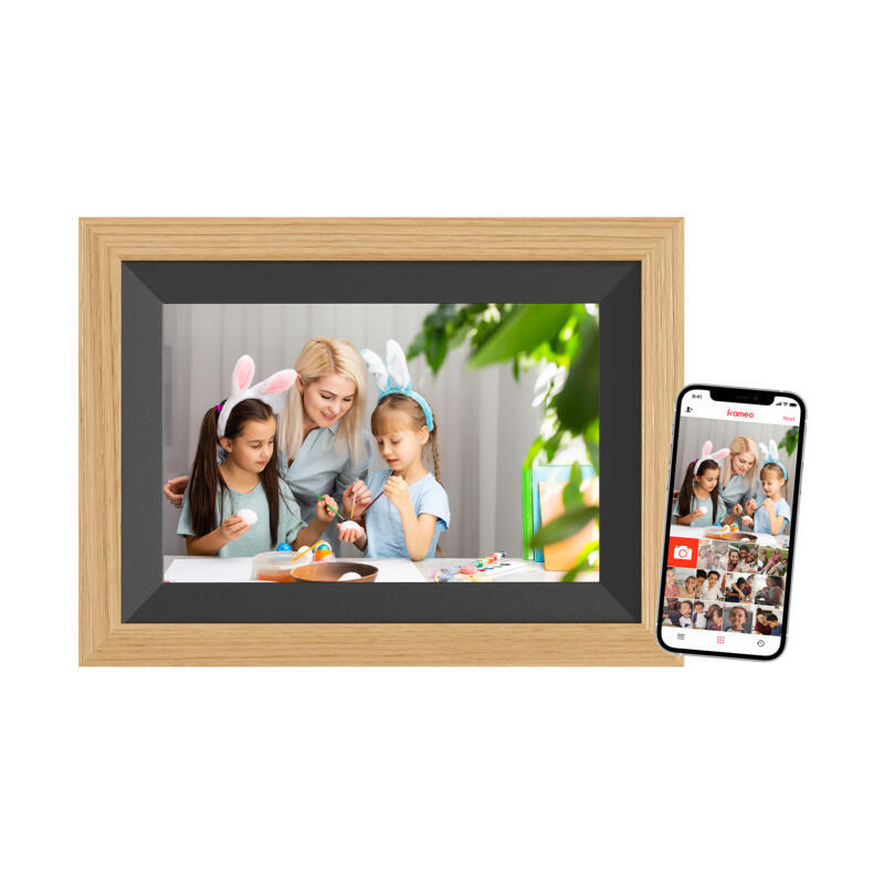 Braun Digiframe 10b Marco Fotográfico Digital Negro, Madera 25,6 Cm (10.1") Pantalla Táctil Wifi