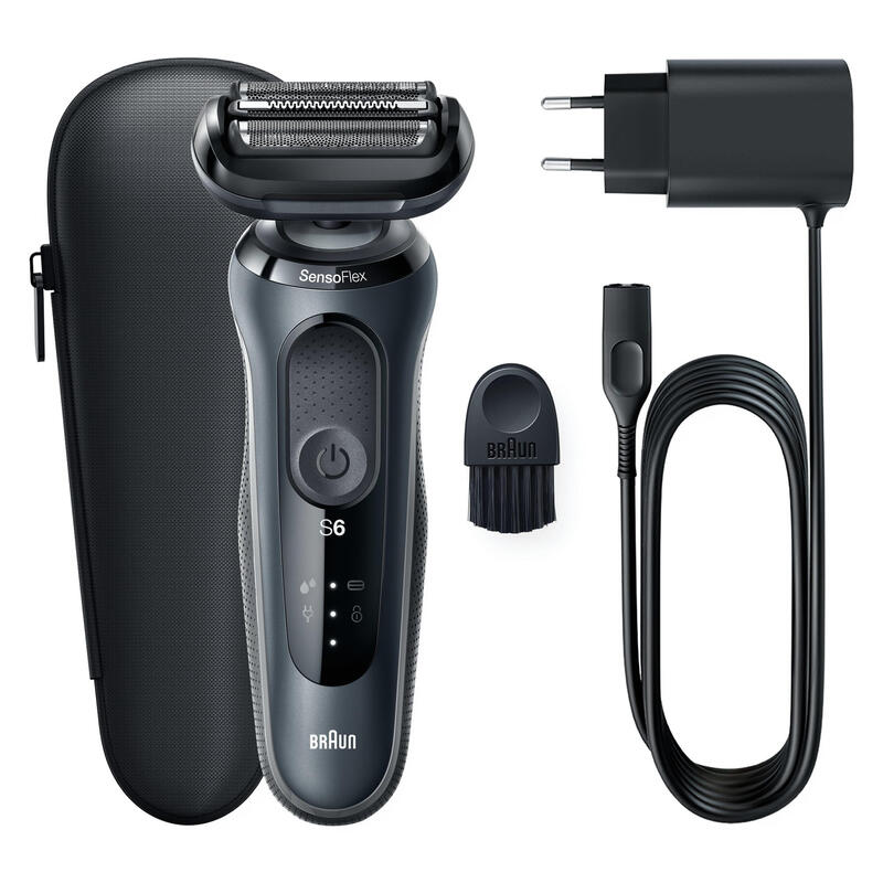 Braun Series 6 61-N1000s, Máquina De Afeitar Negro/Gris