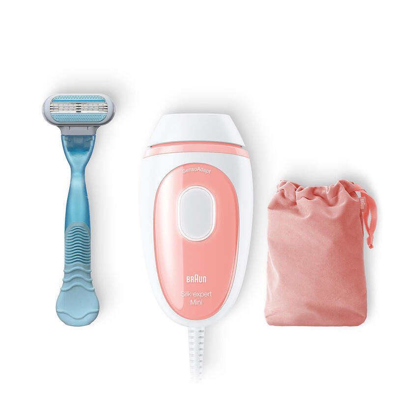 Braun Silk-Expert Pro Silk-Expert Mini Luz Pulsada Intensa (Ipl) Rosa, Blanco