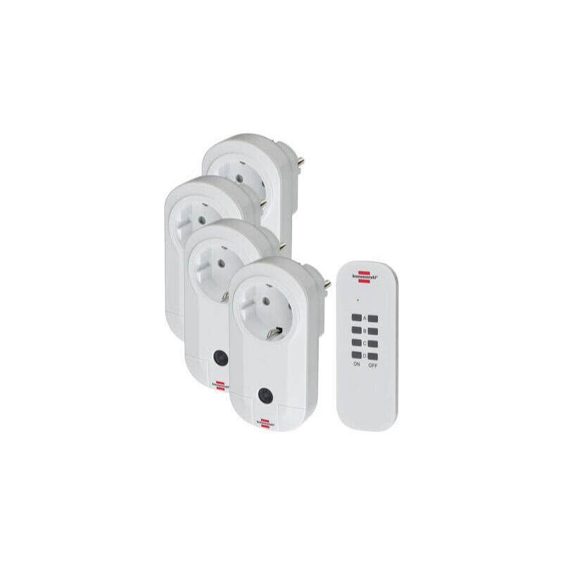 Brennenstuhl Juego De Interruptores Inalámbricos Comfort-Line Ce1 4001, Toma De Corriente 1507050
