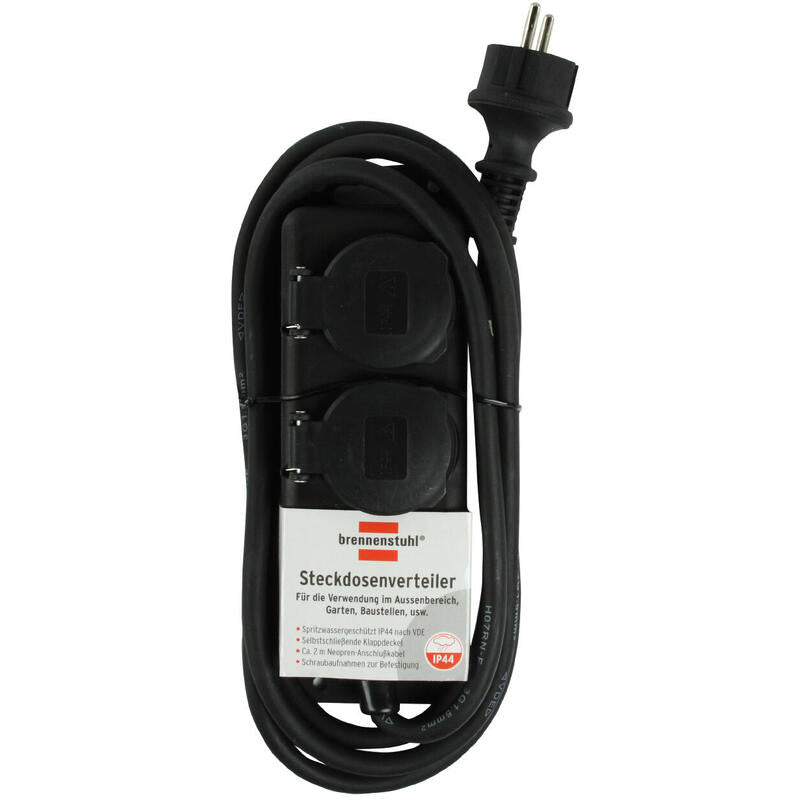 Brennenstuhl Regleta De Enchufes 2 Vías Ip 44,  1159930