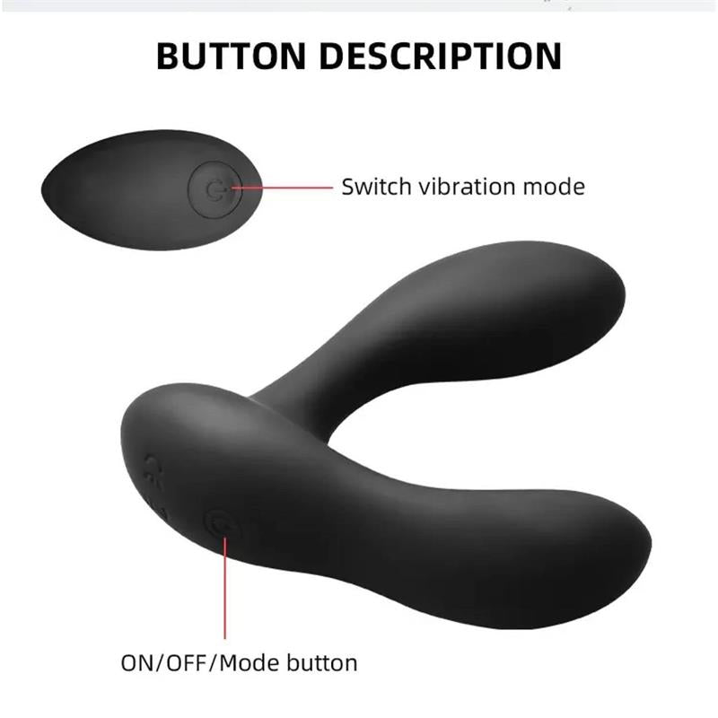 Brett Masajeador Prostático Control Remoto Usb Silicona Líquida