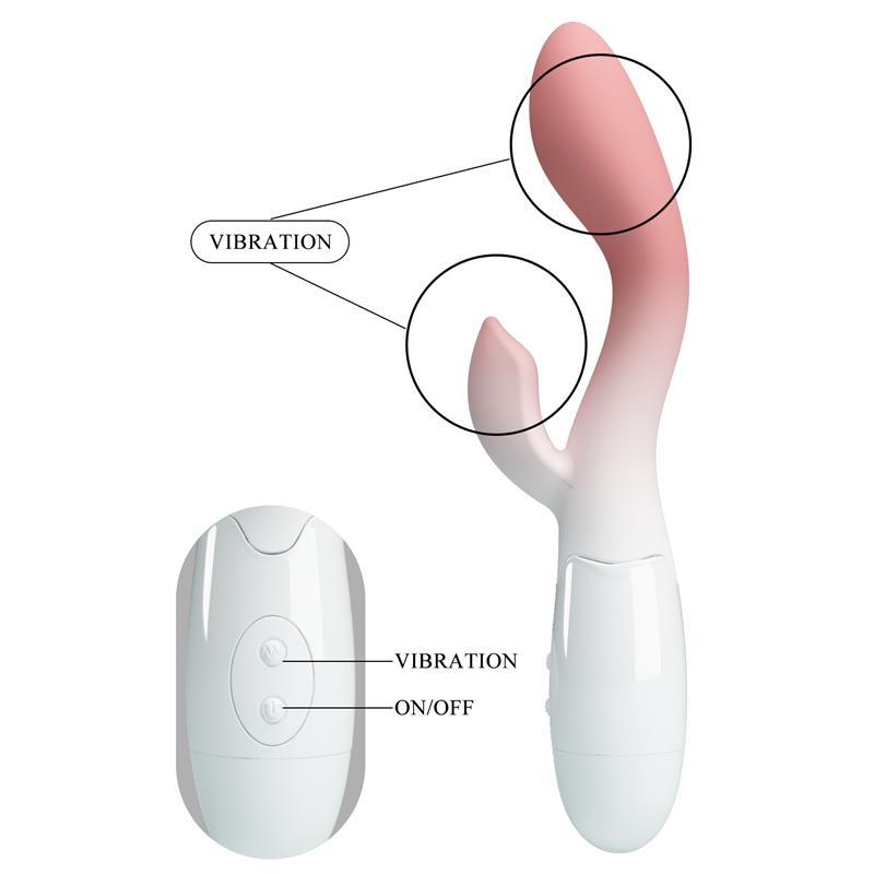 Pretty Love - Brighty Vibrador Punto G + Estimulador Clítoris 30 Vibraciones Rosa