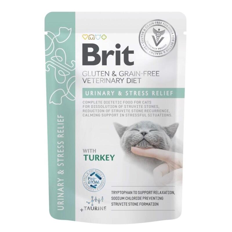 Brit Vd Urinary And Stress Relief Pouch - Alimento Húmedo Para Gatos - 85g