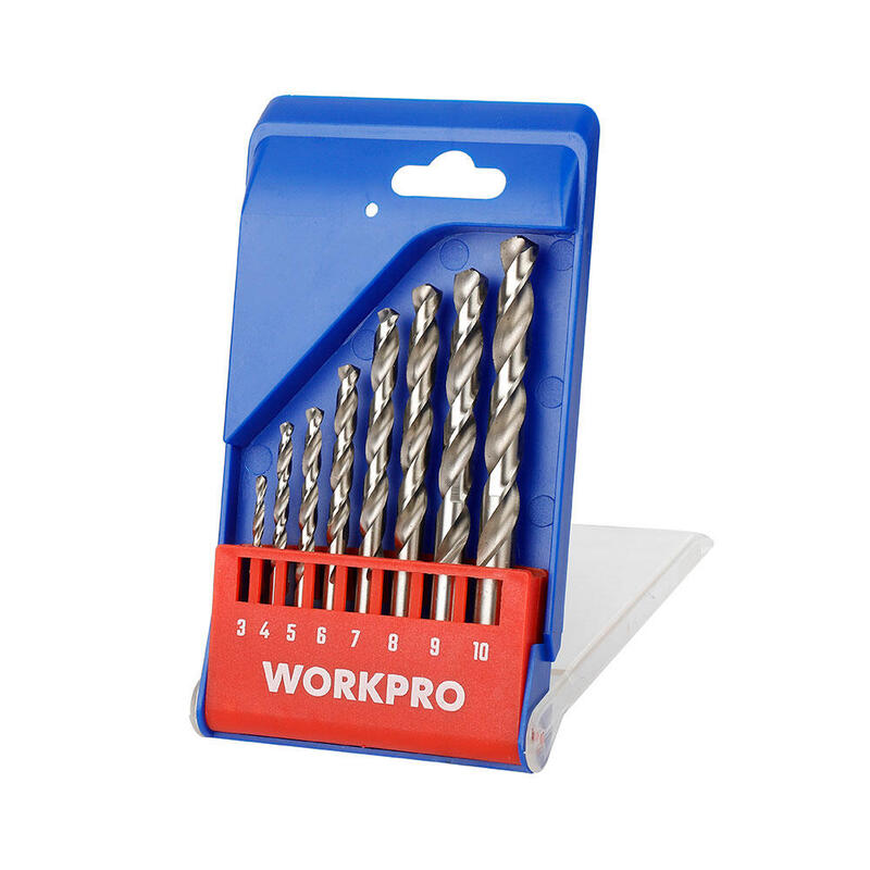 Broca Rectificada Para Metal, Juego 8 Piezas. Workpro