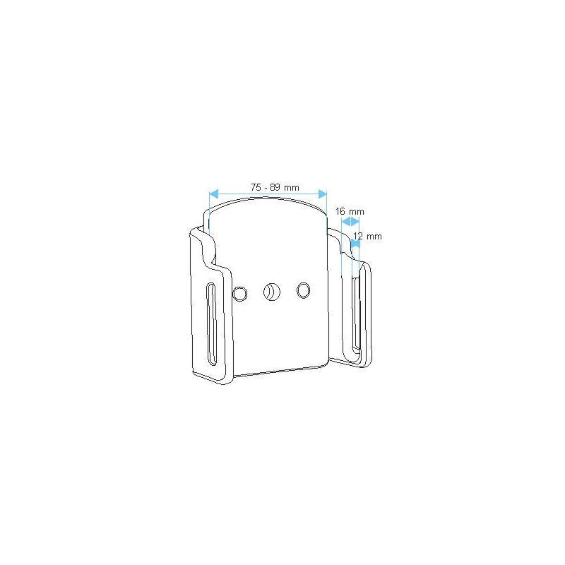 Brodit Halter Universal Passiv B:75-83mm/D:12-16mm