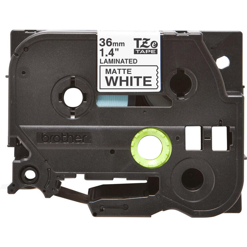 Brother Tze-M261 Cinta Laminada Mate Negro/ Blanco