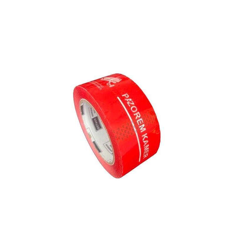 Bstech Cinta Adhesiva Impresa 48 Mm X 100 M «Embalado Bajo Vigilancia Por Cámara»