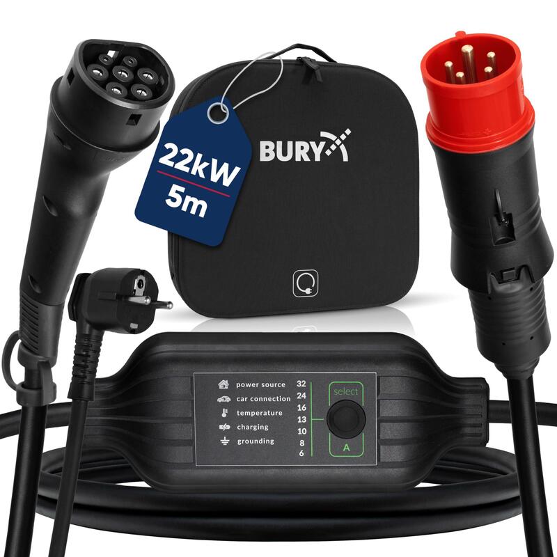 Bury Powerflash Tragbare Ladestation Pf9050 Set Eu