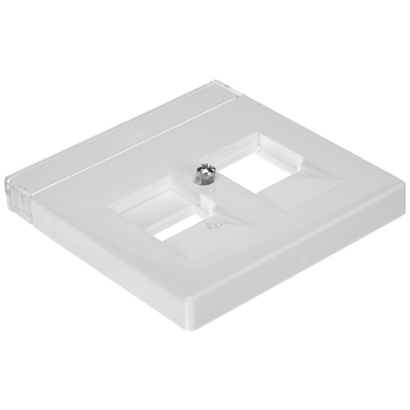 Busch Jaeger 1800-84 Cubierta F.Modular Jack M.Öffnungsschieber Blanco Estudio