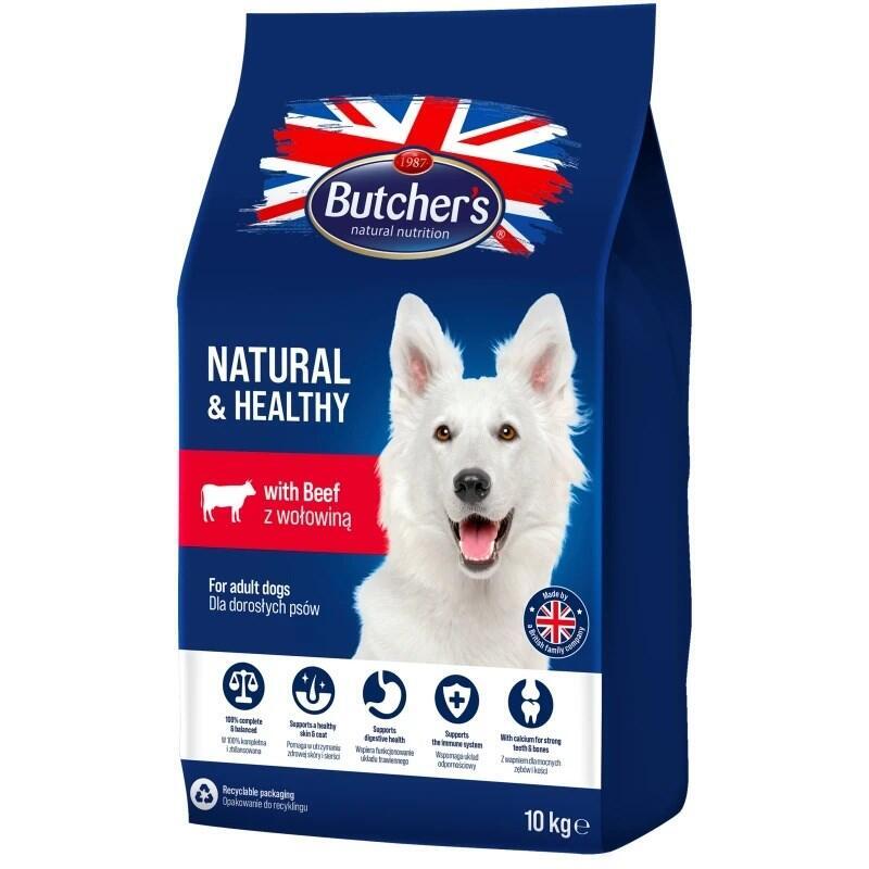 Butcher'S Natural & Healthy Dog Con Ternera  Alimento Seco Para Perros  10kg