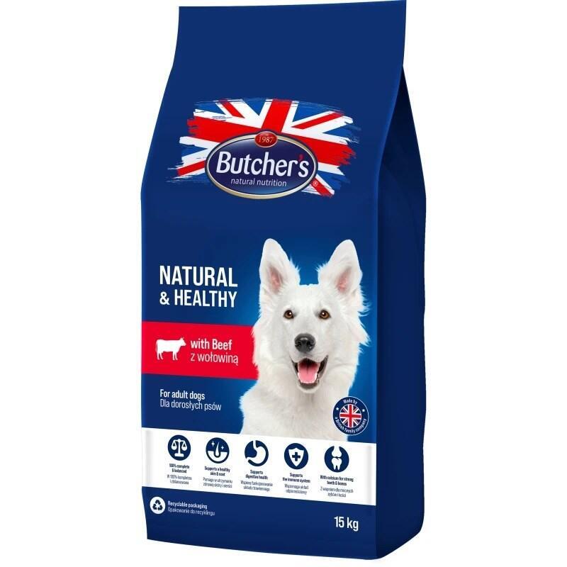 Butcher'S Natural & Healthy Dog Con Ternera  Alimento Seco Para Perros  15kg