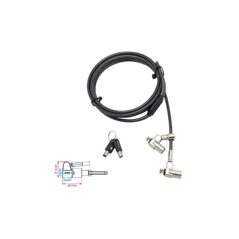 C. Segur 2 Cabezal Cierre Std Lock +Llaves/Opcion Llave Maestra