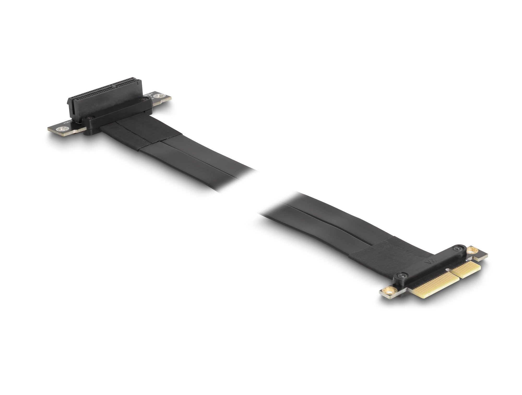 Delock 88026 Tarjeta Elevadora Pci Express X4 Macho A Ranura X4 Con Ángulo De 90° Con Cable 60 Cm