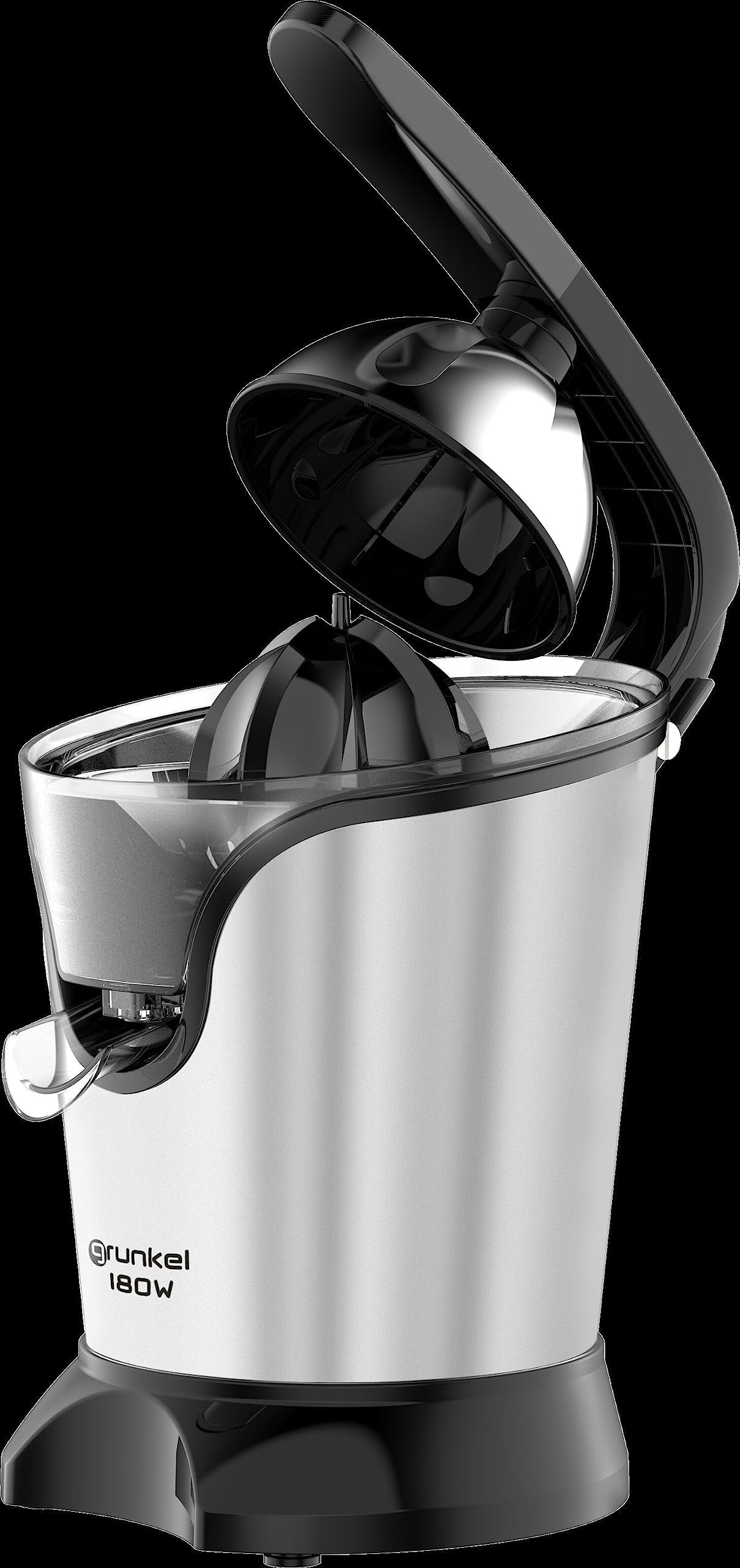 EAN 8426156015675 - Grunkel XP-200PAD exprimidor Licuadora centrífuga 180 W Negro, Acero inoxidable imagen 6