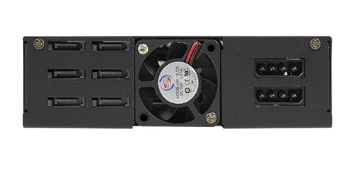 Bahía Chifetec 1x5.25in Para 6x2.5in S-Ata Hdd Hot-Swap Metal