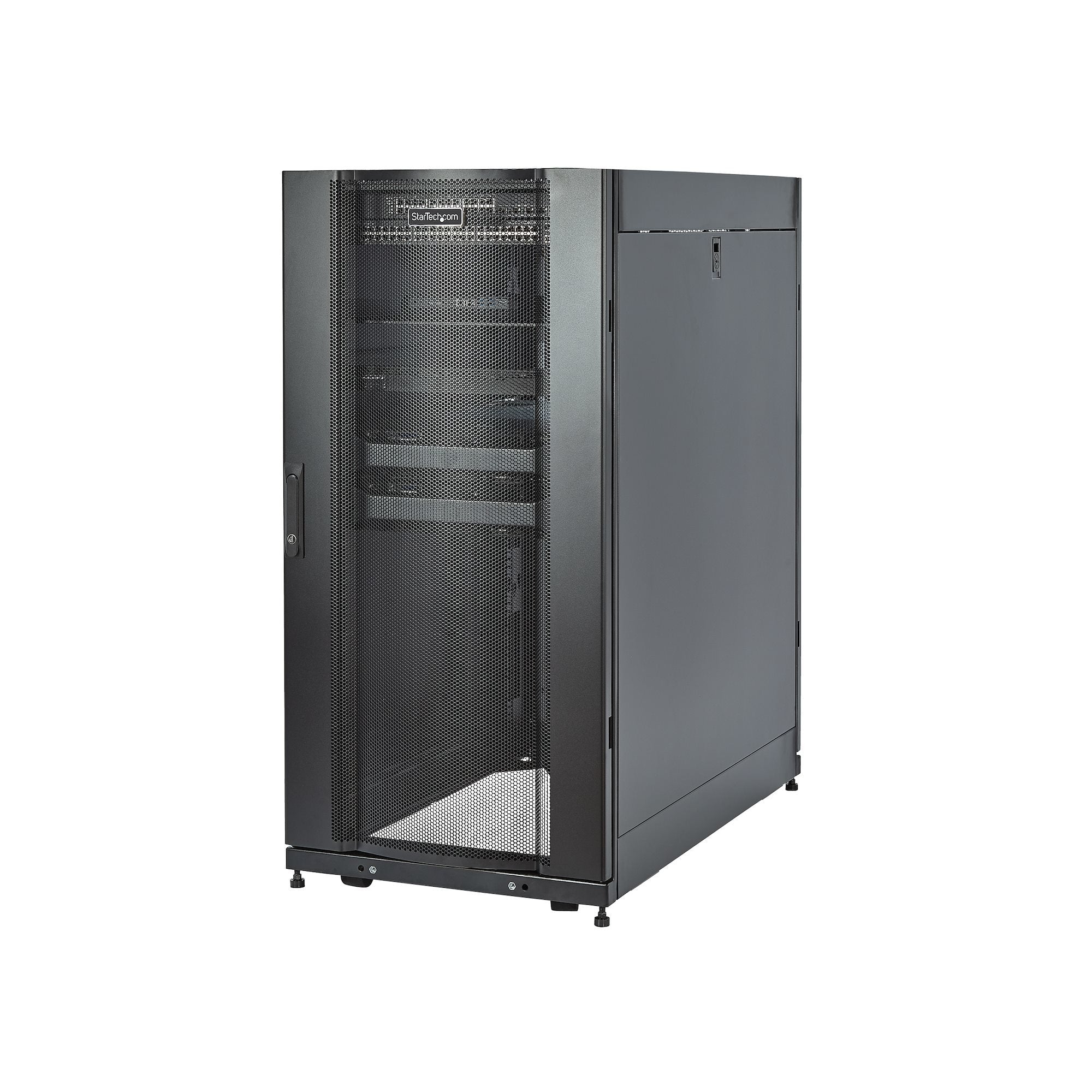 Startech.Com Rk2537bkm Armario Rack 25u Rack O Bastidor Independiente Negro