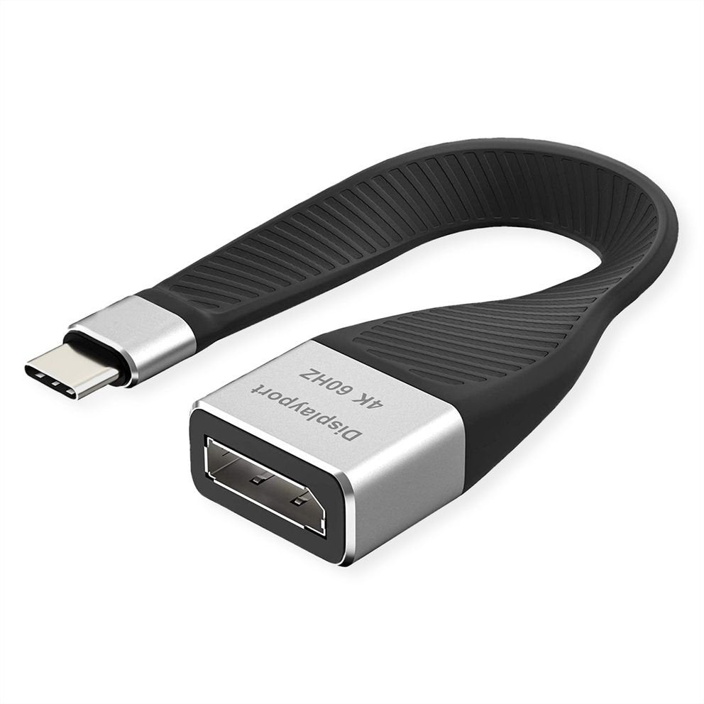 EAN 7630049621428 - ROLINE 12033240 0,13 m USB Tipo C DisplayPort Negro imagen 1
