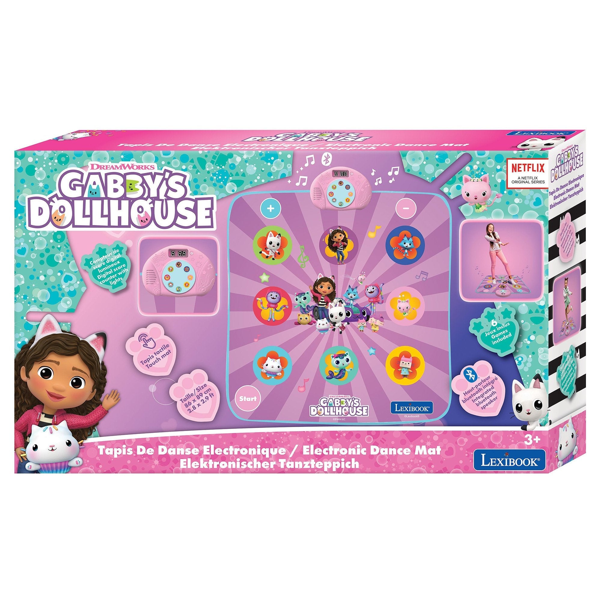 Alfombra Baile Electronica Luminosa La Casa De Muñecas De Gabby