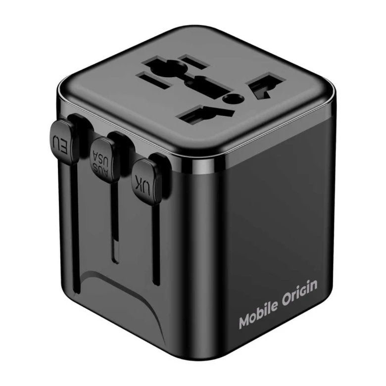 Mobile Origin Travel Adapter Pw30 Eu/Uk/Us/Aus, Black