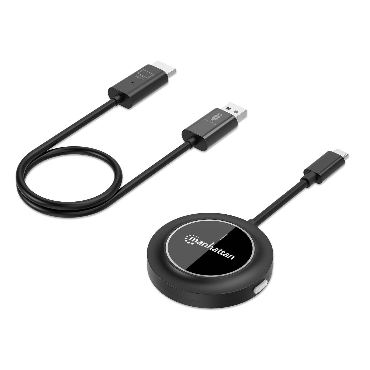 EAN 0766623208420 - Manhattan 208420 extensor audio/video Transmisor y receptor de señales AV Negro imagen 1