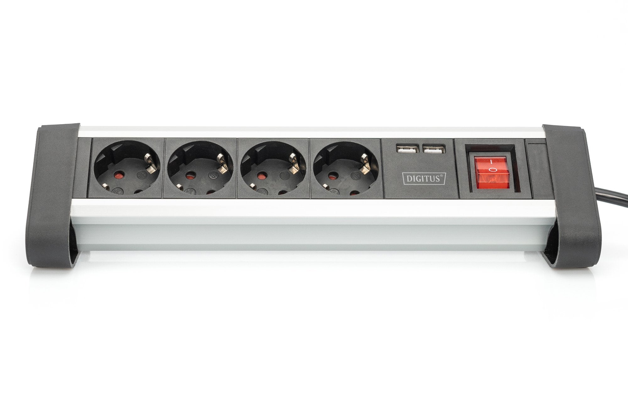 EAN 4016032443216 - Digitus DA-70614 base múltiple 1,5 m 4 salidas AC Interior Negro, Plata imagen 4