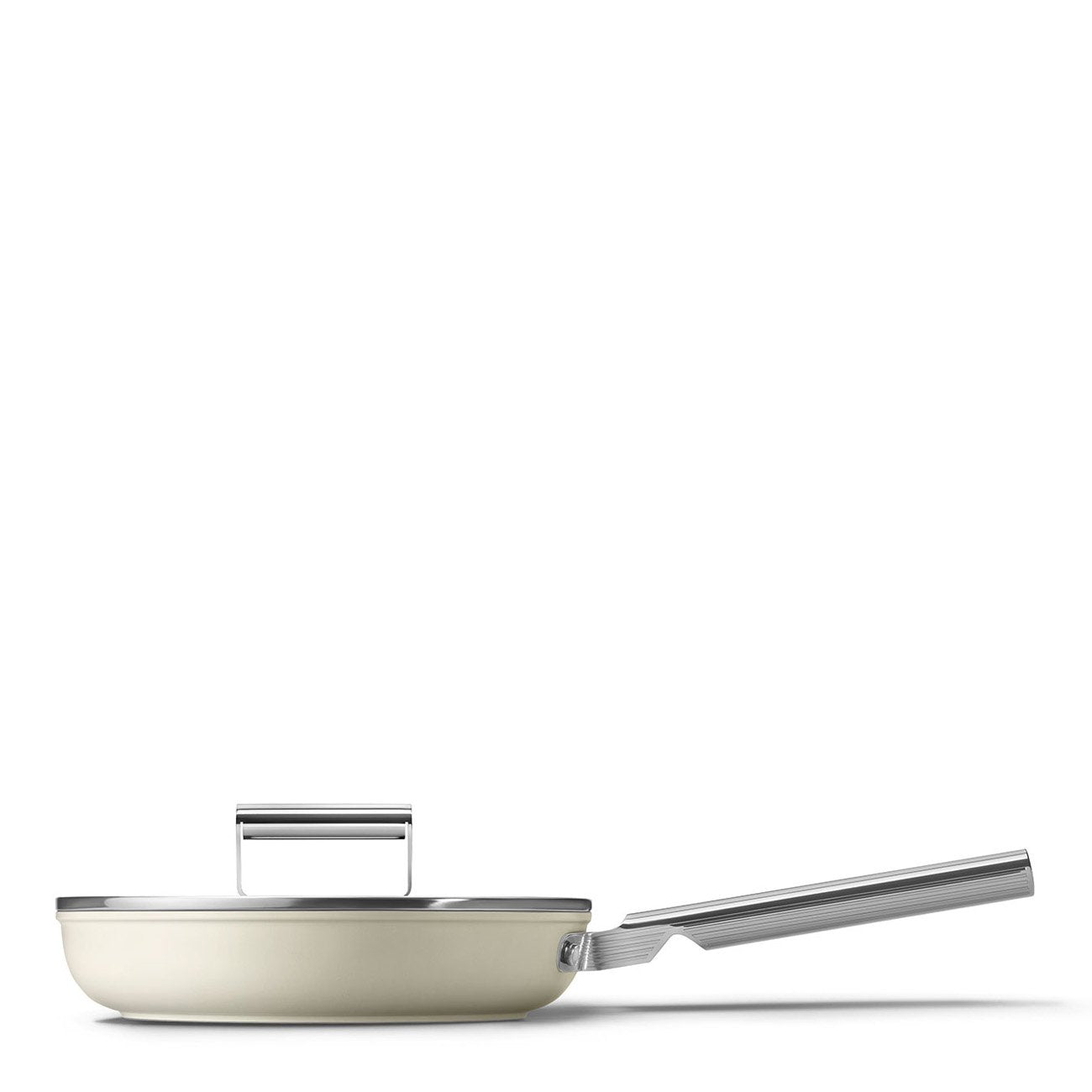 Smeg Fpf2402crm Bratpfanne, 24 Cm, Keramik, Edelstahlgriff, Mattcreme