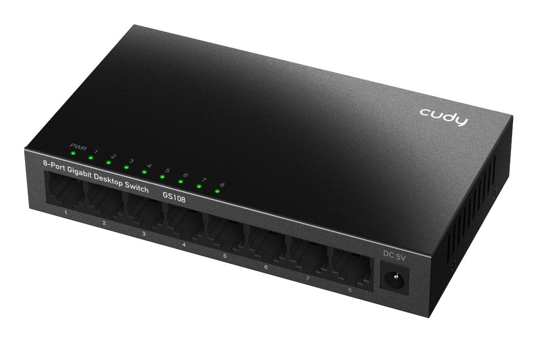 EAN 6971690790554 - Cudy GS108 switch Gigabit Ethernet (10/100/1000) Negro imagen 1