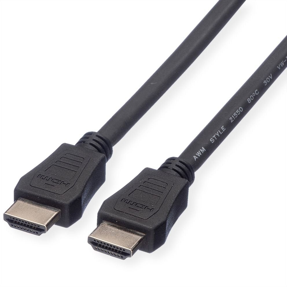 Value Hdmi High Speed Cable Mit Ethernet, Lsoh, Schwarz, 7,5 M