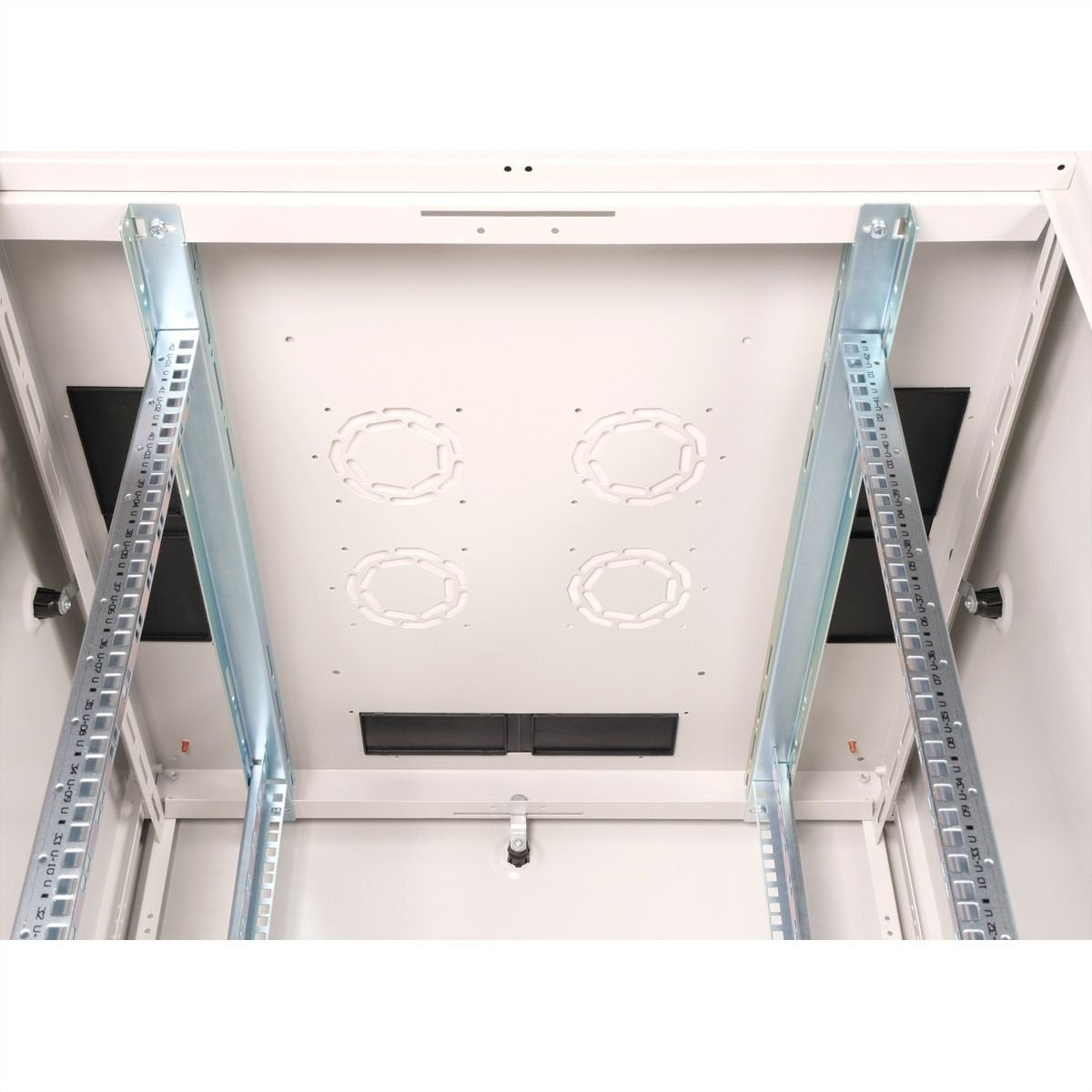 Roline 19-Zoll Netzwerkschrank Basic 42 He, 800x800 Bxt Glastr Grau