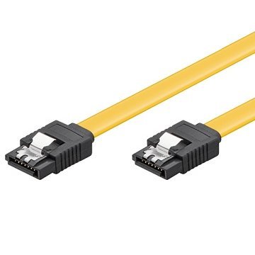 Ewent Cable Sata 0.5m, 6gbs, Sata 3  Sata 7-Pin,, Negro, Amarillo